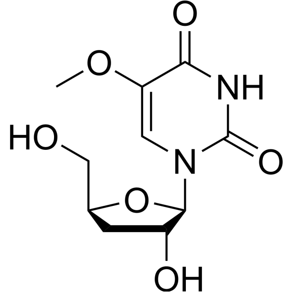 3’-Deoxy-5-methoxyuridine Chemical Structure