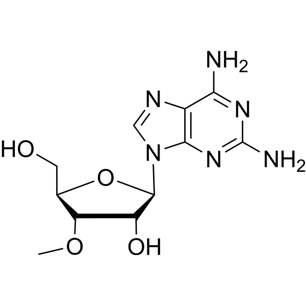 2-Amino-3’-O-methyladenosine Chemical Structure