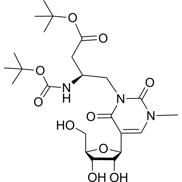 <em>N</em>1-Methyl-<em>N</em><em>3</em>-[(2S)-2-(t-butoxycarbonyl)amino-<em>3</em>-(t-butoxycarbonyl)] propylpseudouridine