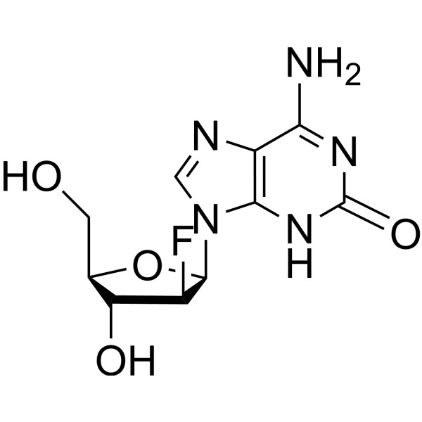 2-Hydroxy-2’-deoxy-2’-fluoro-beta-D-arabino adenosine Chemical Structure