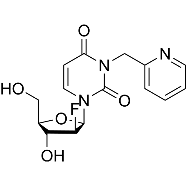 2’-Deoxy-2’-fluoro-N3-[(pyrid-2-yl)methyl]-beta-D-arabinouridine Chemical Structure