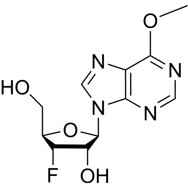 6-Methoxy purine-9-beta-<em>D</em>-(3’-deoxy-3’-fluoro)riboside