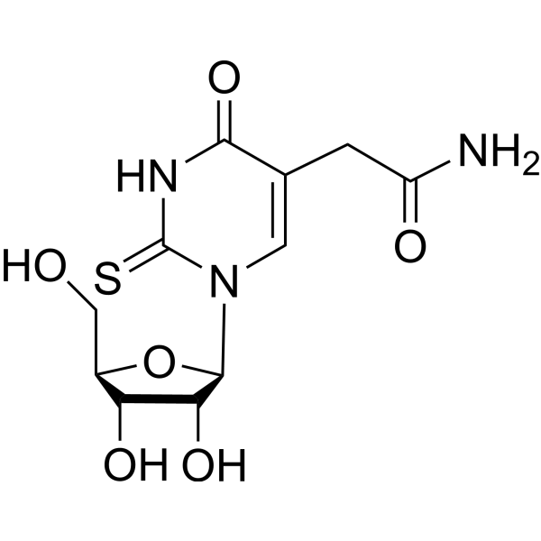 5-Aminocarbonylmethyl-2-thiouridine Chemical Structure