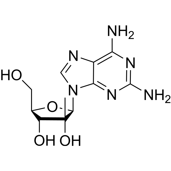 2-Amino-2′-C-methyladenosine Chemical Structure