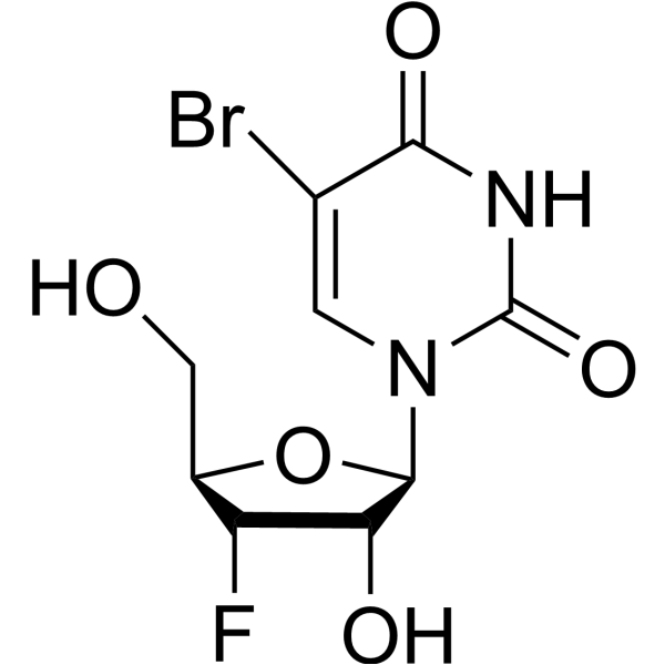 5-Bromo-3’-deoxy-3’-fluorouridine Chemical Structure