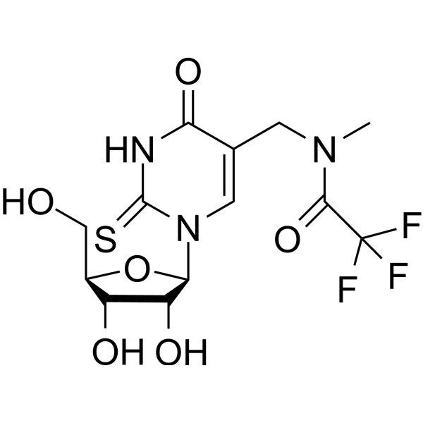 5-[[Methyl(2,2,2-trifluoroacetyl)amino]methyl]-2-thiouridine Chemical Structure