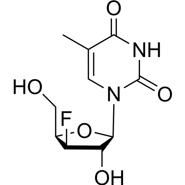 3’-Deoxy-3’-fluoro-5-methyl-xylo-uridine Chemical Structure