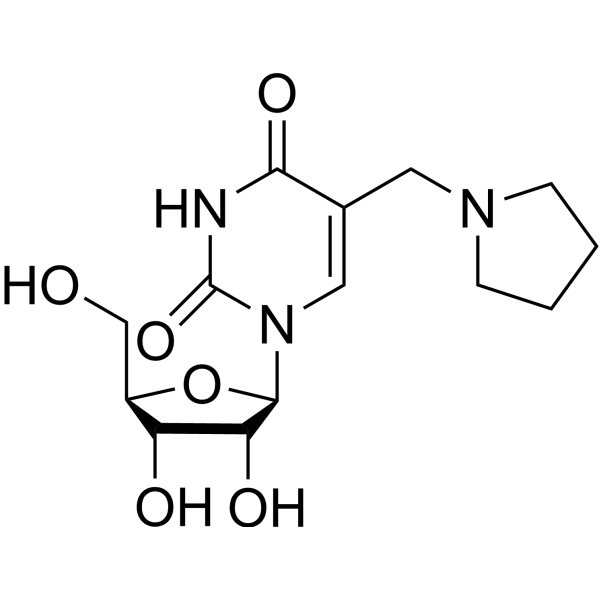 5-Pyrrolidinomethyluridine Chemical Structure