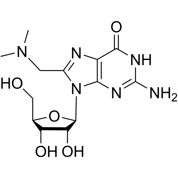 8-(N,N-Dimethylaminomethyl)guanosine Chemical Structure