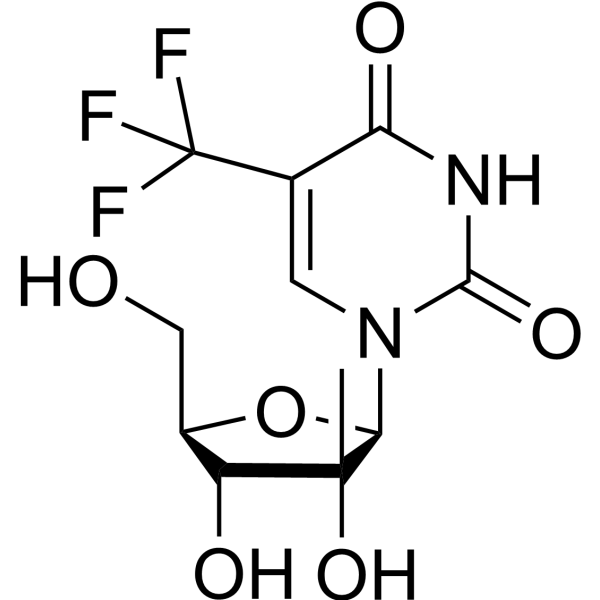2’-β-C-Methyl-5-trifluoromethyluridine Chemical Structure