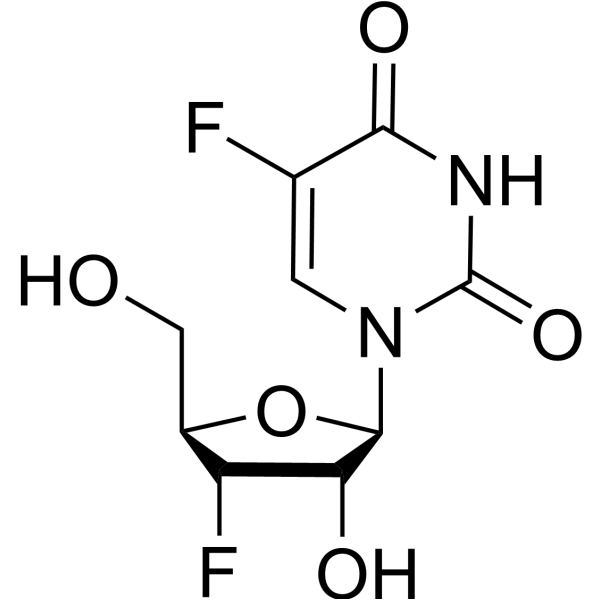 3’-Deoxy-3’-fluoro-5-fluorouridine Chemical Structure