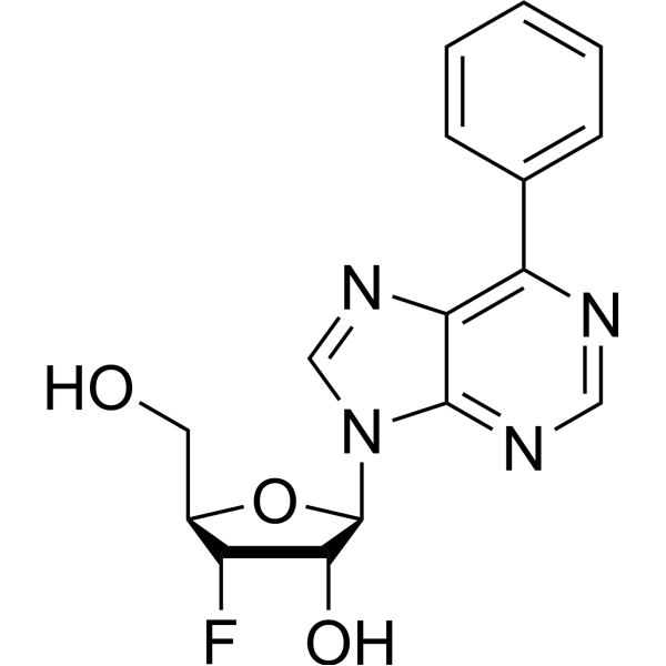9-(3-Deoxy-3-fluoro-β-<em>D</em>-ribofuranosyl)-6-phenylpurine