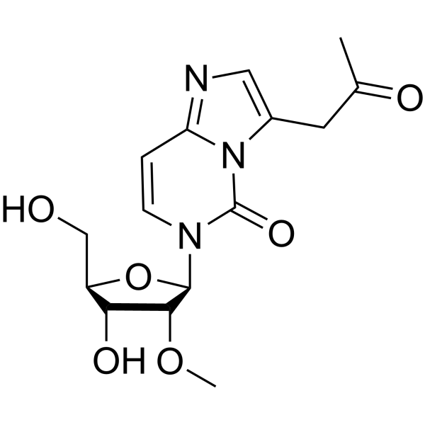 6-(2-O-Methyl-beta-D-ribofuranosyl)-3-(2-oxo-propyl)-6<em>H</em>-imidazo[1,2-c]pyrimidin-5-one