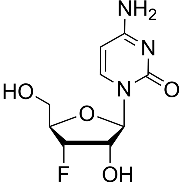 3′-Deoxy-3′-fluorocytidine Chemical Structure
