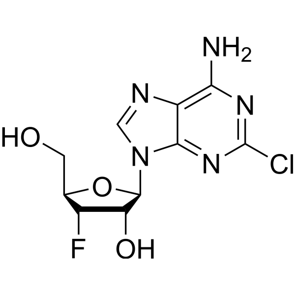 2-Chloro-3’-deoxy-3’-fluoroadenosine Chemical Structure