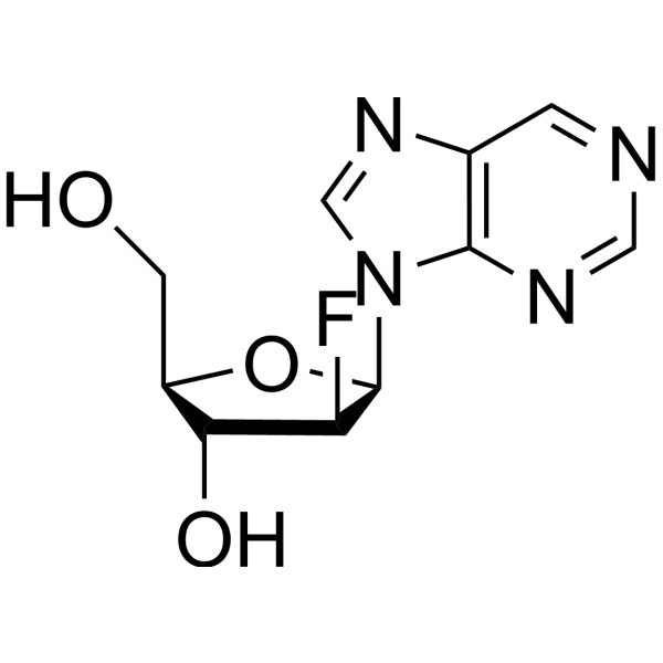 9-(2’-Deoxy-2’-fluoro-β-D-arabinofuranosyl)-9H-purine Chemical Structure