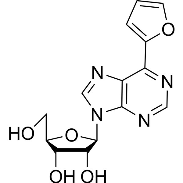 6-(2-Furanyl)-9-β-D-ribofuranosyl-9H-purine Chemical Structure