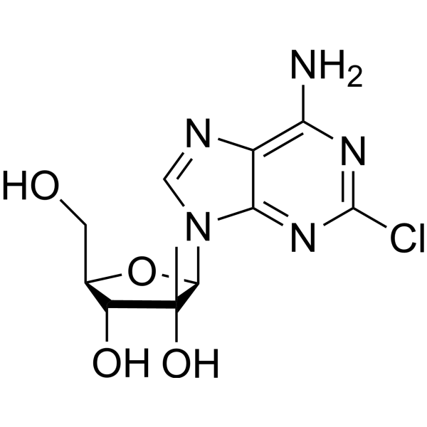 2-Chloro-2′-β-C-methyladenosine Chemical Structure