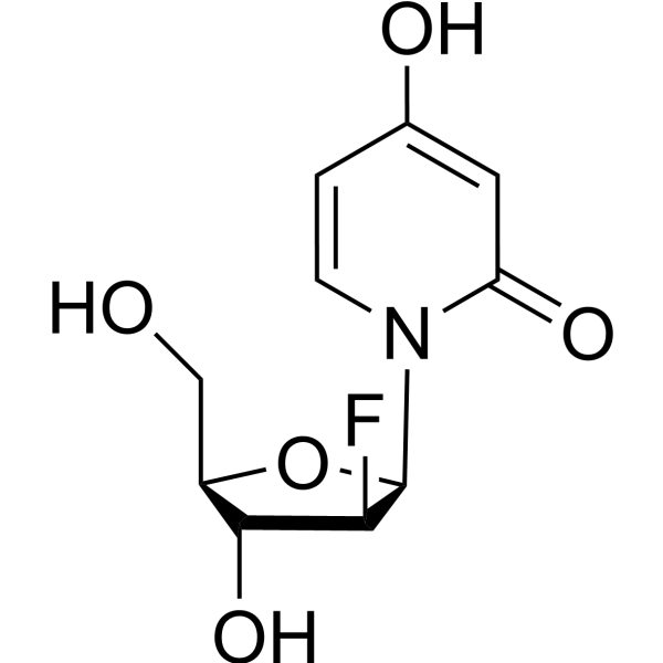 2′-Deoxy-2′-fluoro-3-deaza-arabinouridine Chemical Structure