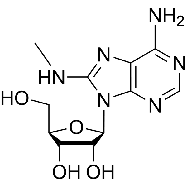 8-(Methylamino)adenosine Chemical Structure
