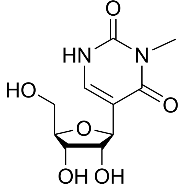 3-Methyl-5-β-D-ribofuranosyl-2,4(1H,3H)-pyrimidinedione Chemical Structure