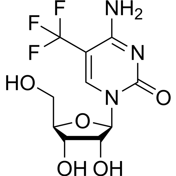 5-(Trifluoromethyl)cytidine Chemical Structure