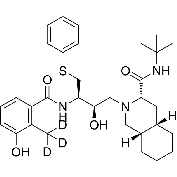 Nelfinavir-d<sub>3</sub> Chemical Structure