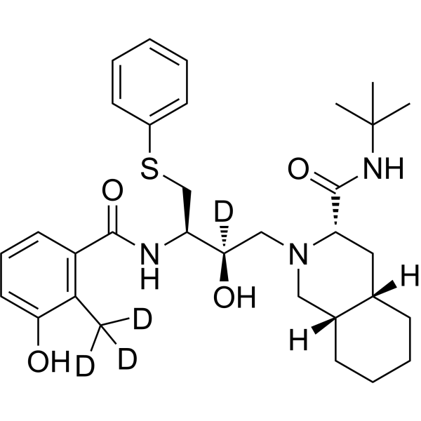 Nelfinavir-d<sub>4</sub> Chemical Structure