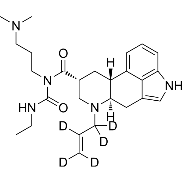 Cabergoline-d<sub>5</sub> Chemical Structure