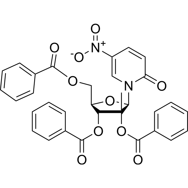 <em>1</em>-(2,3,5-Tri-O-benzoyl-2-<em>C</em>-β-methyl-β-D-ribofuranosyl)-5-nitropyridine-2(<em>1</em>H)-one