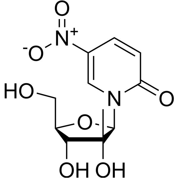 1-(2-C-<em>β</em>-Methyl-<em>β</em>-D-ribofuranosyl)-5-nitropyridine-2(1H)-one