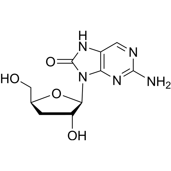 6-Deoxo-8-oxo-3’-deoxy-guanosine Chemical Structure