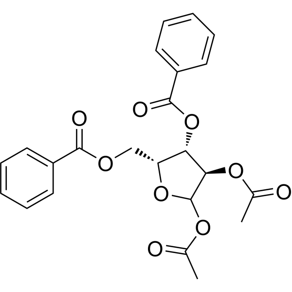 1,2-Di-O-acetyl-3,5-di-O-benzoyl-D-xylofuranose Chemical Structure