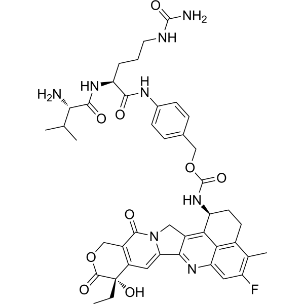Val-Cit-PAB-Exatecan Chemical Structure
