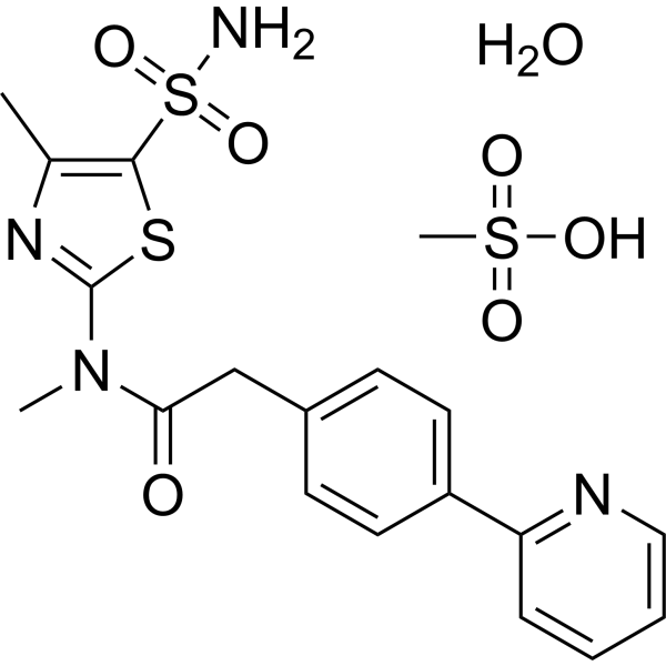 Pritelivir mesylate hydrate Chemical Structure
