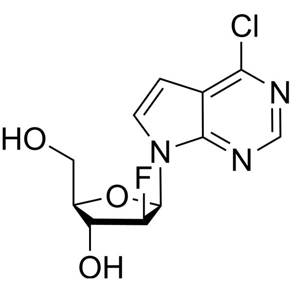 <em>6</em>-Chloro-7-deazapurine-2F-β-D-arabinofuranose