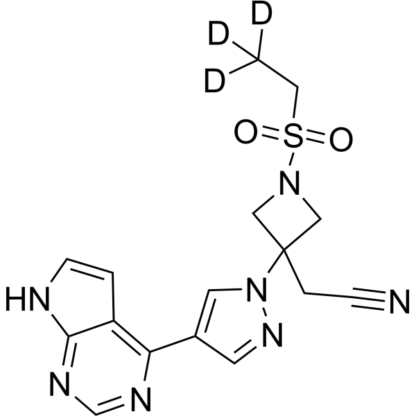 Baricitinib-d<sub>3</sub> Chemical Structure