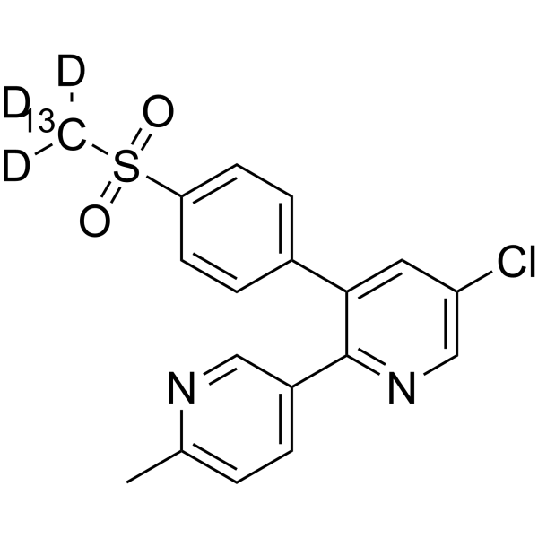 Etoricoxib-<sup>13</sup>C,d<sub>3</sub> Chemical Structure