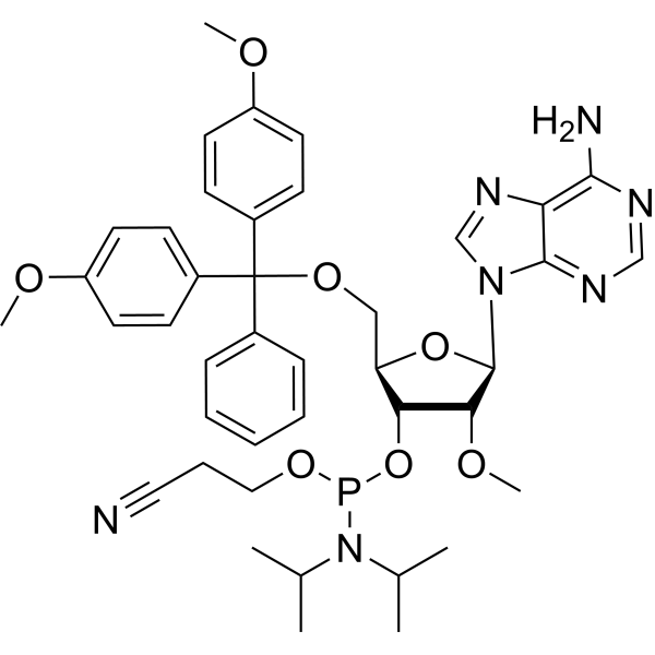 DMT-2'-O-Methyladenosine phosphoramidite Chemical Structure