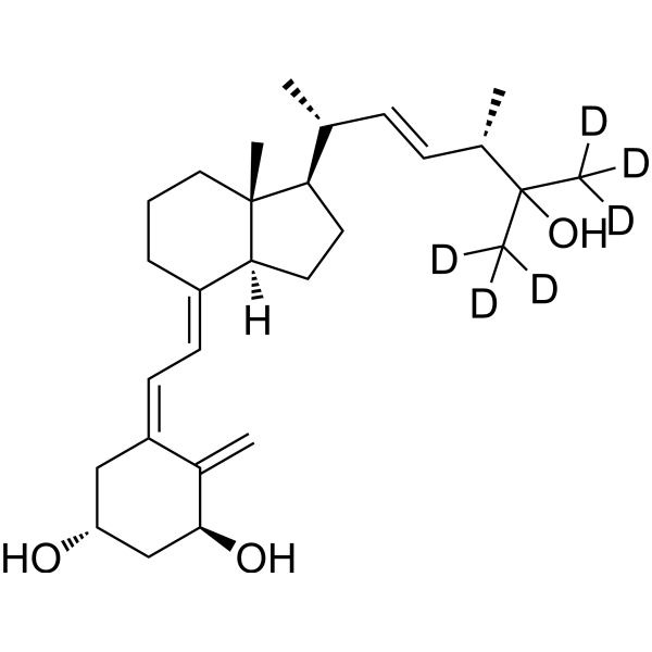1alpha, 25-Dihydroxy VD2-d<sub>6</sub> Chemical Structure