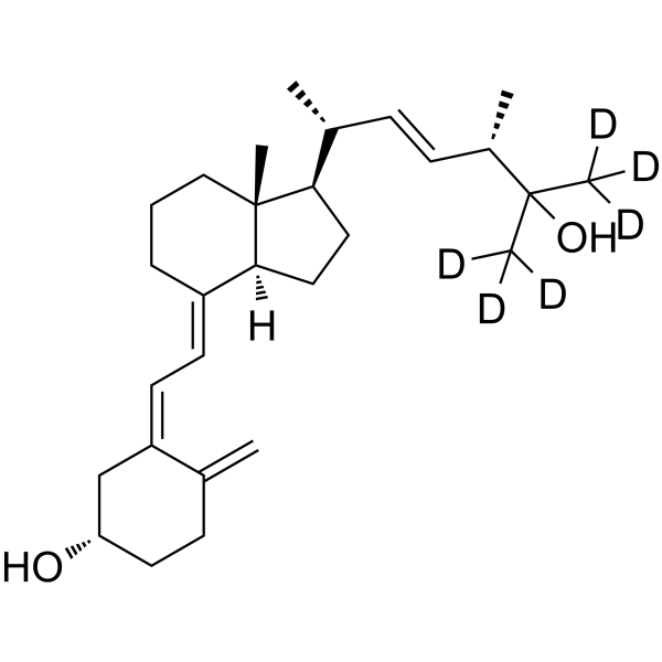 25-Hydroxy VD2-d<sub>6</sub> Chemical Structure