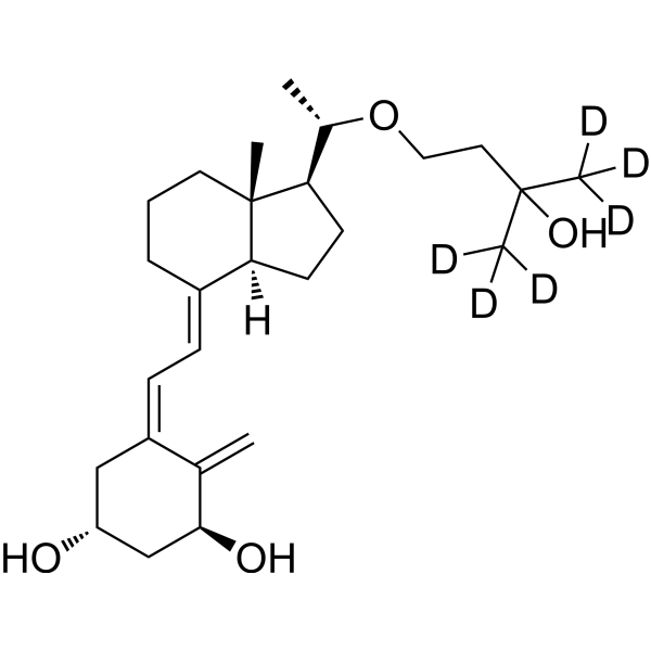 Maxacalcitol-d<sub>6</sub> Chemical Structure
