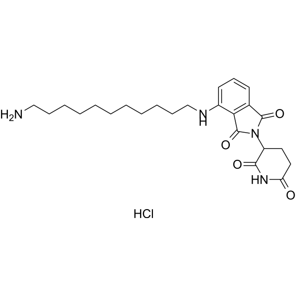 <em>Pomalidomide</em>-C11-NH2 hydrochloride