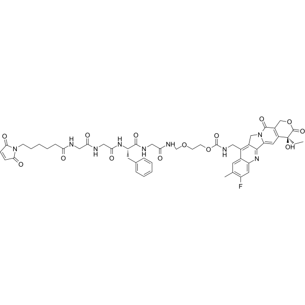 MC-GGFG-AM-(10Me-11F-Camptothecin) Chemical Structure