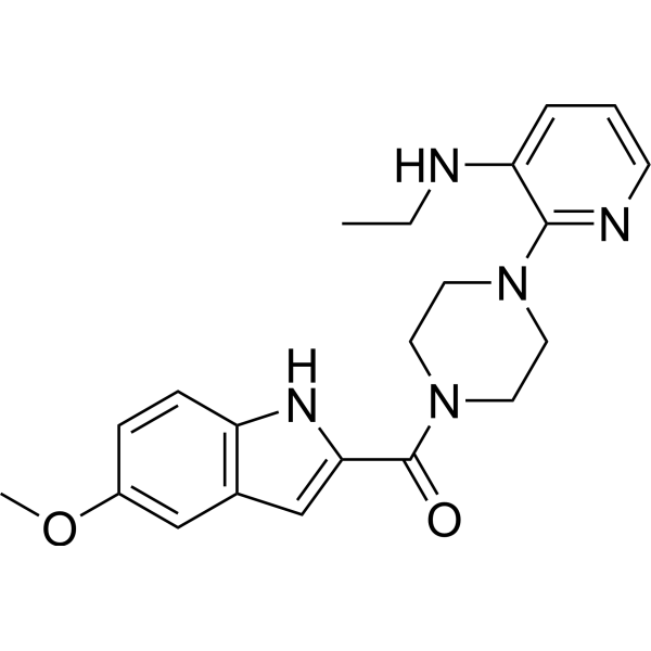 Atevirdine Chemical Structure