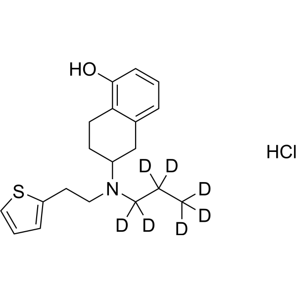 (Rac)-Rotigotine-d<sub>7</sub> hydrochloride Chemical Structure