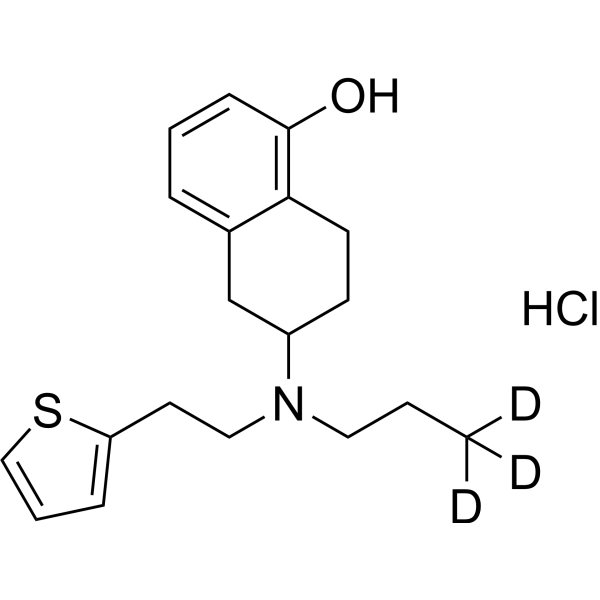 (Rac)-Rotigotine-d<sub>3</sub> hydrochloride Chemical Structure
