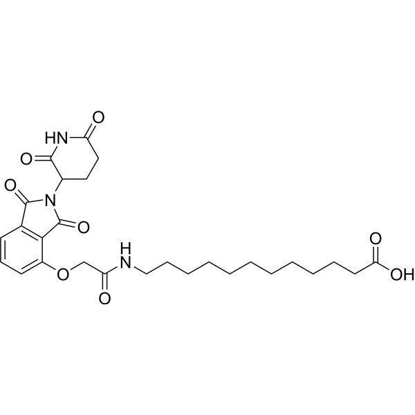Thalidomide-O-amido-C11-COOH Chemical Structure