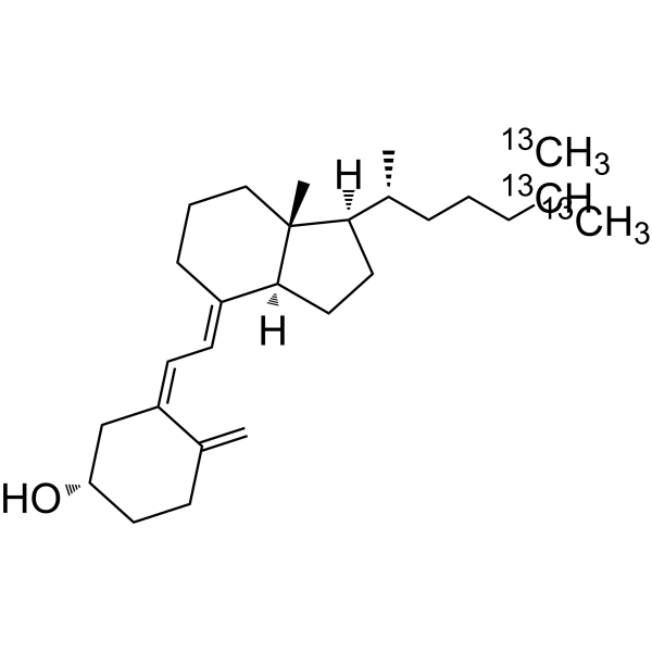 Vitamin D3-<sup>13</sup>C<sub>3</sub> Chemical Structure