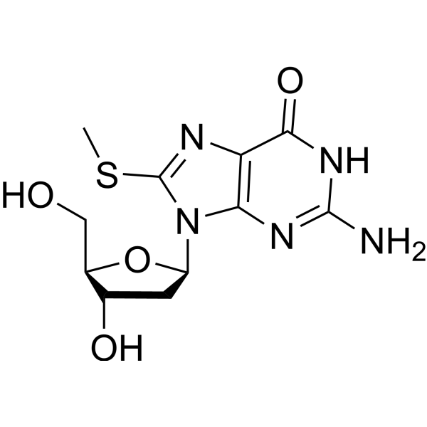 2'-Deoxy-8-methylthioguanosine Chemical Structure